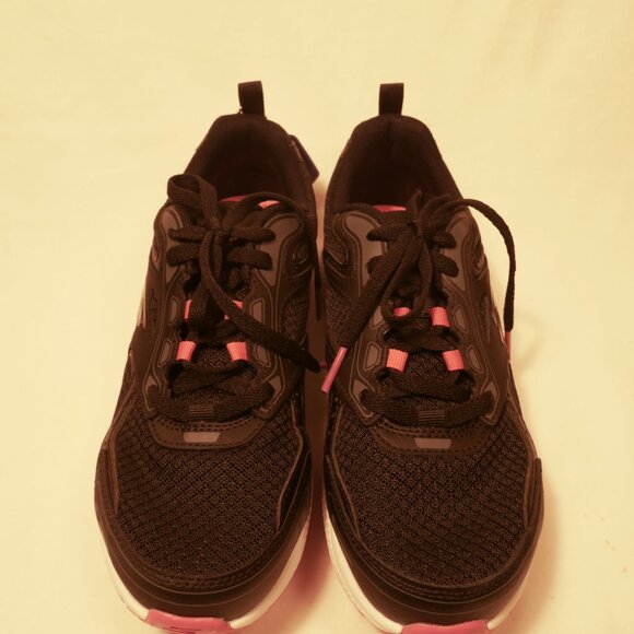 Skechers Go Run Women's Size 7 Black Athletic Running Shoes Sneakers - Picture 6 of 16